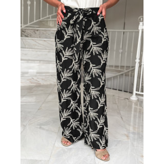 Pantalon brodé Nolga - Noir