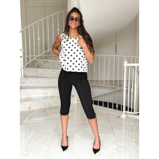 Blouse à Pois Zoéliane - Blanc
