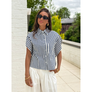 Chemise Lignée Venisia - Bleu