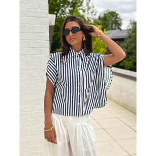 Chemise Lignée Venisia - Bleu