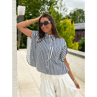 Chemise Lignée Venisia - Bleu