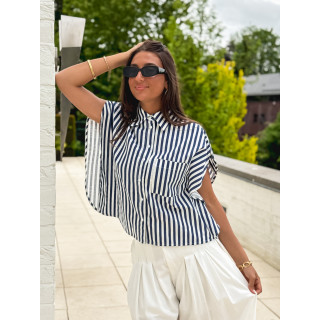 Chemise Lignée Venisia - Bleu