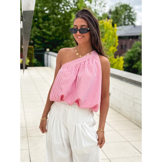 Blouse Lignée Madrizia - Rouge