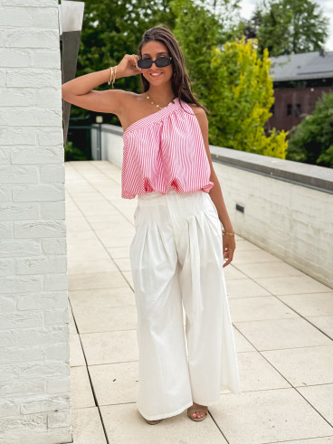 Blouse Lignée Madrizia - Rouge