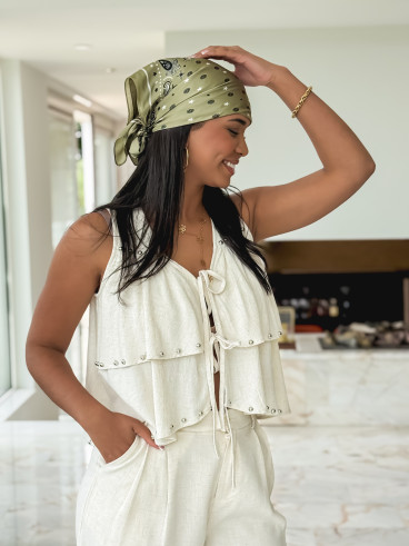 Foulard Raja - Kaki
