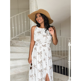 Robe à motifs Kiana - Blanc