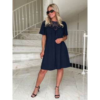Robe courte Lylia - Bleu marine