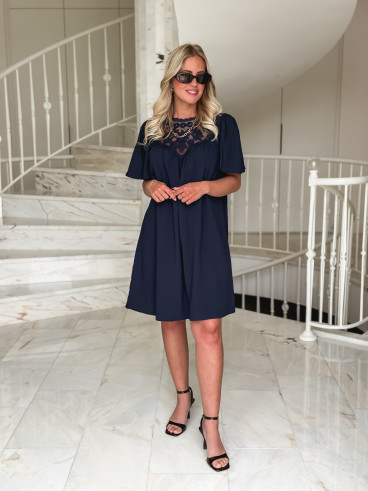 Robe courte Lylia - Bleu marine