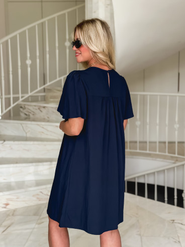 Robe courte Lylia - Bleu marine