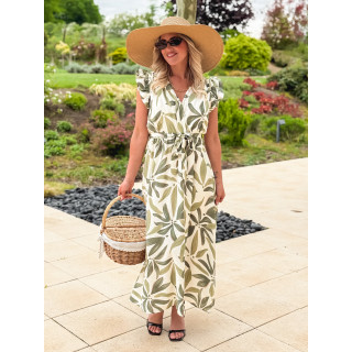 Robe longue Ysaura - vert
