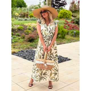Robe longue Ysaura - vert