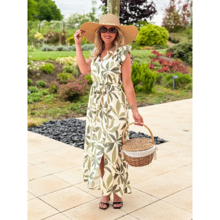 Robe longue Ysaura - vert