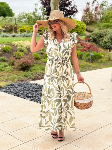 Robe longue Ysaura - vert