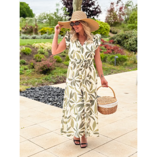 Robe longue Ysaura - vert