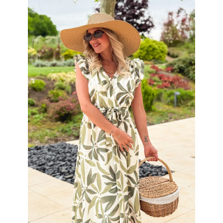 Robe longue Ysaura - vert