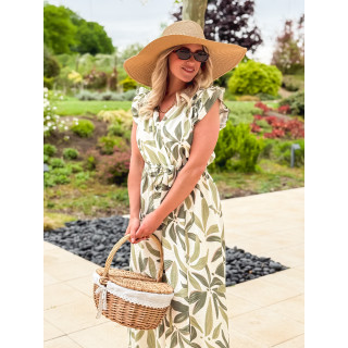 Robe longue Ysaura - vert