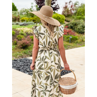 Robe longue Ysaura - vert
