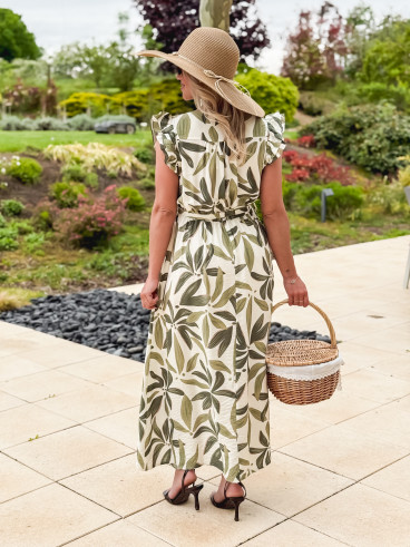 Robe longue Ysaura - vert