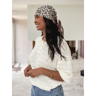 Foulard Fauve - Chocolat