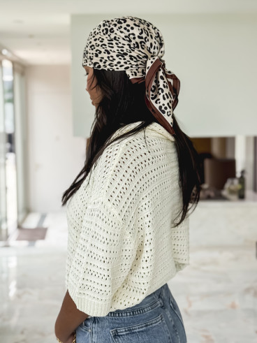 Foulard Fauve - Chocolat