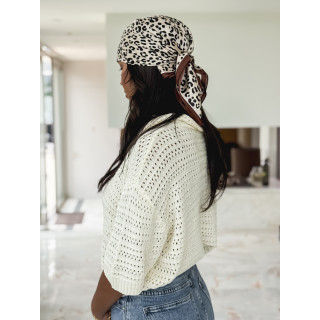 Foulard Fauve - Chocolat
