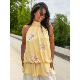 Blouse à motifs Soania - Jaune