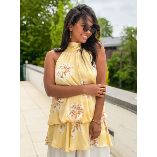 Blouse à motifs Soania - Jaune