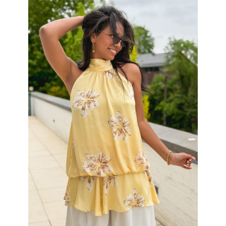 Blouse à motifs Soania - Jaune