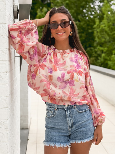 Short en jeans Ysalina - Bleu