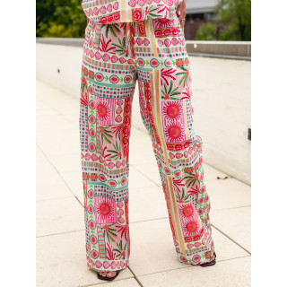 Ensemble à motifs multicolores