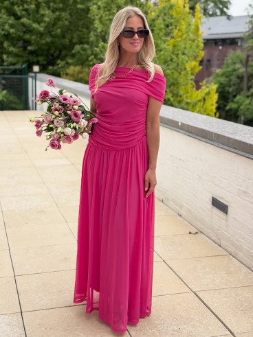 Robe longue Uliah - Fuchsia