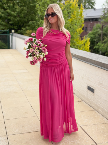 Robe longue Uliah - Fuchsia