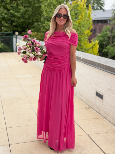 Robe longue Uliah - Fuchsia