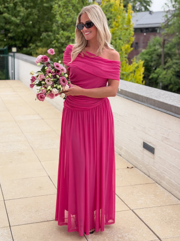 Robe longue Uliah - Fuchsia