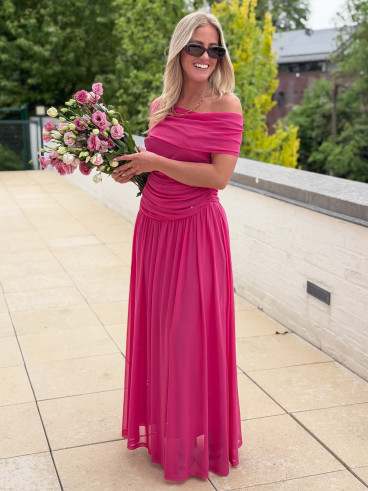Robe longue Uliah - Fuchsia