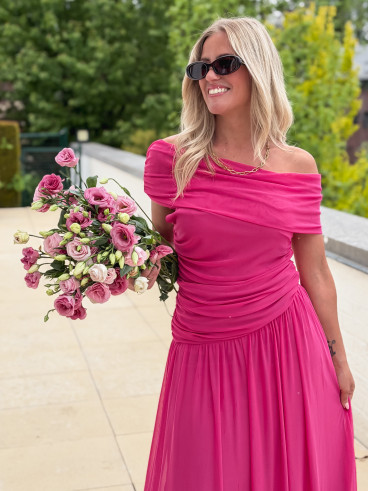 Robe longue Uliah - Fuchsia