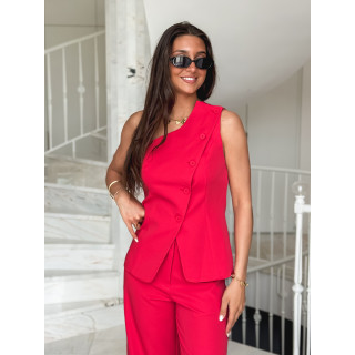 Gilet Isyelle - Rouge