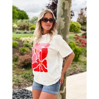 T-shirt à motifs Vahia - Blanc