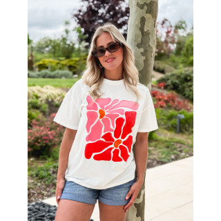 T-shirt à motifs Vahia - Blanc