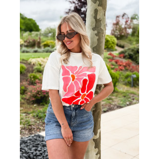 T-shirt à motifs Vahia - Blanc