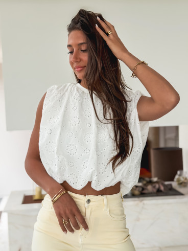 Blouse Elozia - Blanc