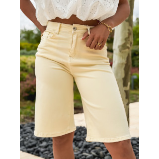 Bermuda en jeans Kléa - Jaune