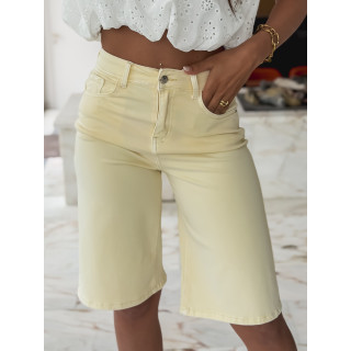 Bermuda en jeans Kléa - Jaune