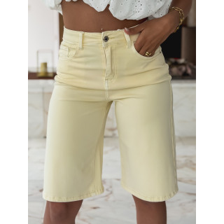 Bermuda en jeans Kléa - Jaune