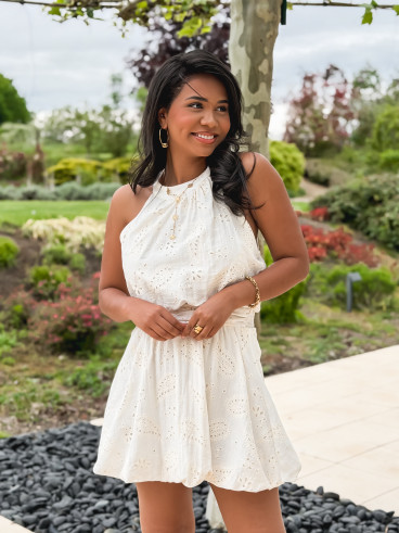 Robe courte Marélys - Beige