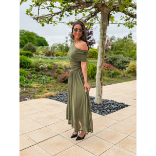 Robe longue Uliah - vert kaki
