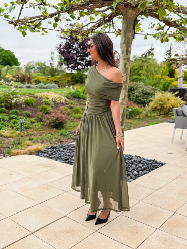 Robe longue Uliah - vert kaki