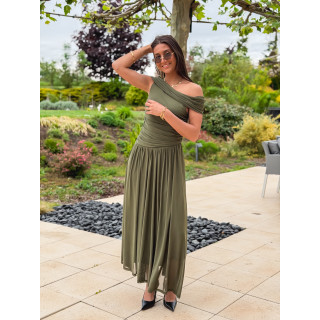 Robe longue Uliah - vert kaki
