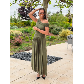 Robe longue Uliah - vert kaki