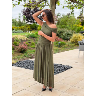 Robe longue Uliah - vert kaki